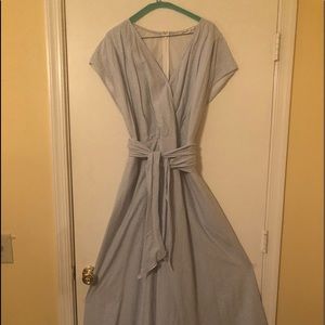 Women’s Seersucker Maxi Dress - Size 18W